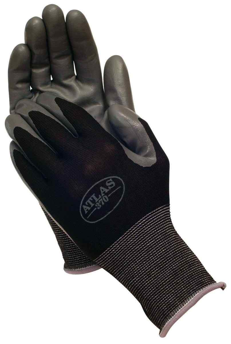 Showa Atlas 370 Nitrile Gloves in Black Free Shipping 80+